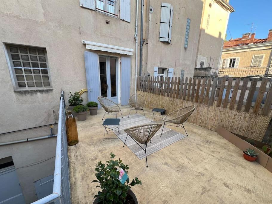 Coeur De Ville, Garage Prive Et Gratuit Avec Terrasse ! Cahors Bagian luar foto